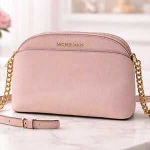 Michael Kors Emmy Medium Dome Crossbody Soft Pink - Jet Set